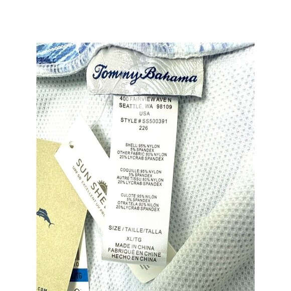 Tommy Bahama Womens Blue Monday Island Cays Abalone Cover Up Shorts Sz XL New - Picture 7 of 9